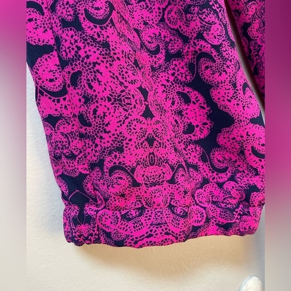 Ann Taylor Womens Pants Jogger Tapered Leg Sz 14 Pink Mid Rise Elastic Waist - Picture 5 of 7